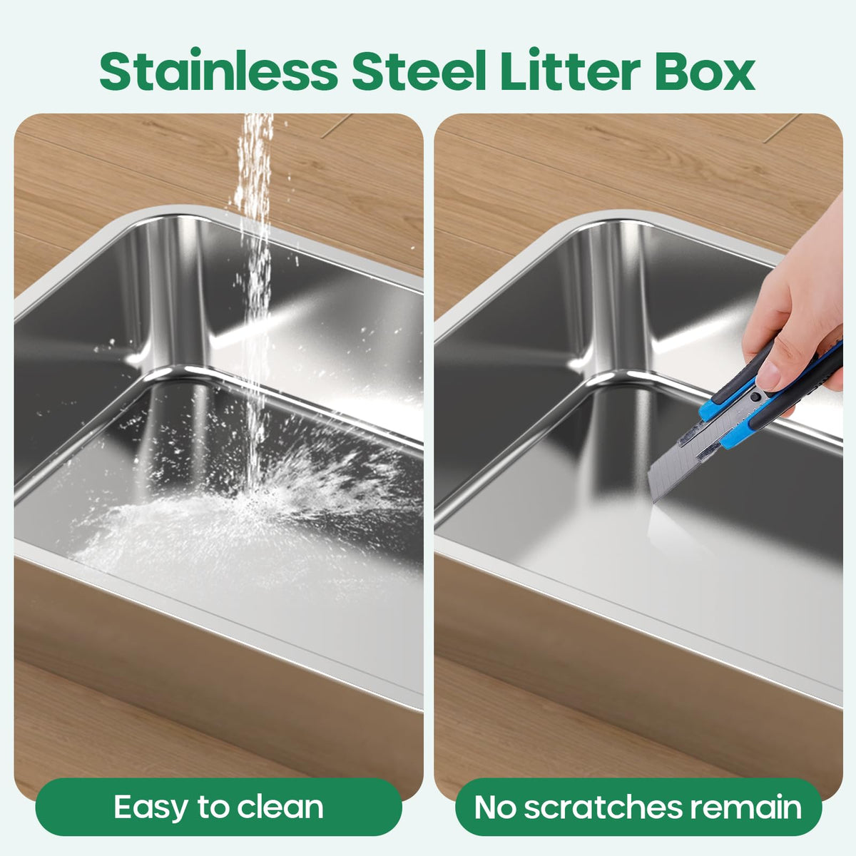 Stainless Steel Cat Litter Box O32965