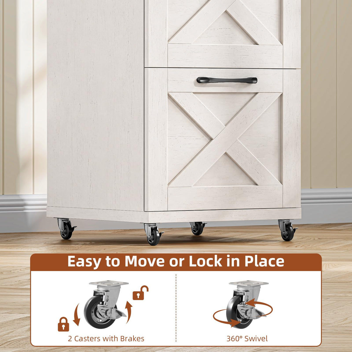 White 4 Drawer Filing Cabinet P487