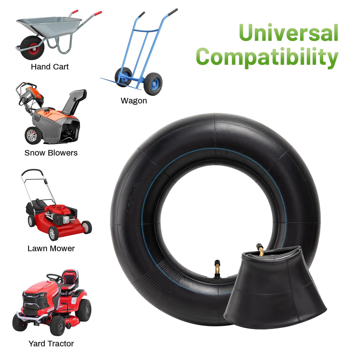 4.80-8 4.00-8 Replacement Tire Inner Tube with TR87 Angled Valve C4481