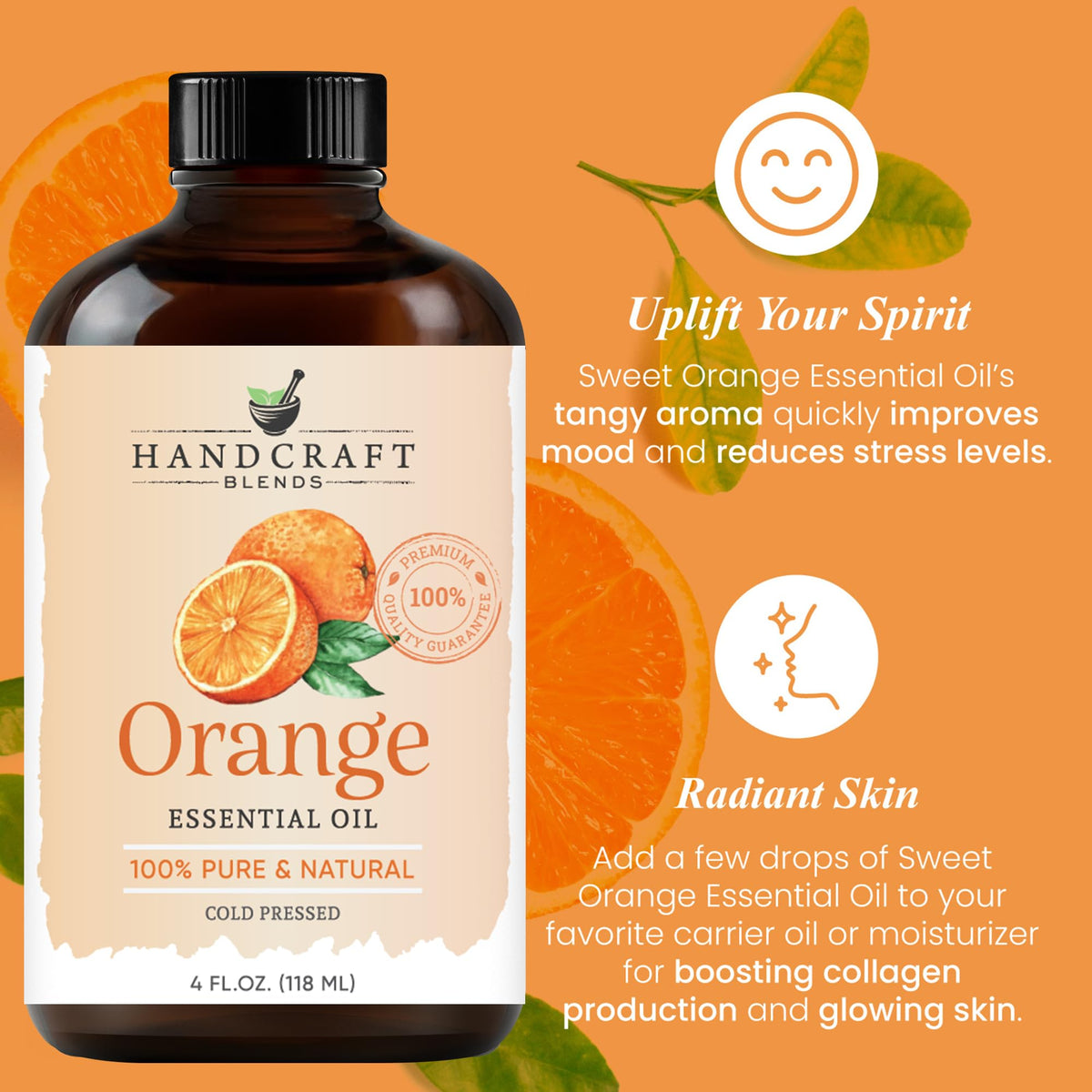 Lavender and Orange Essential Oils 2 x 4 Fl Oz U581