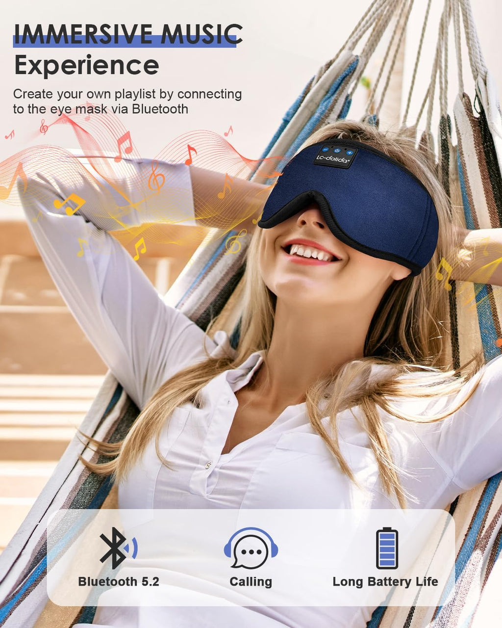 Sleep Mask with Bluetooth Headphones M609157