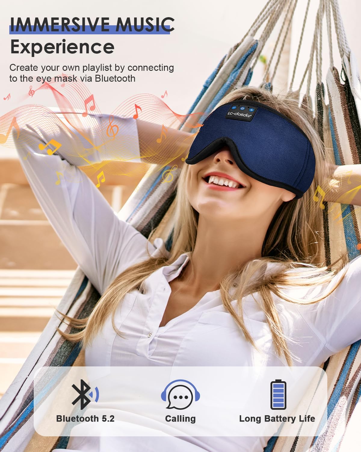 Sleep Mask with Bluetooth Headphones M609157