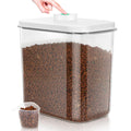 Dog Cat Food Storage Container with Handles, Stackable Pop Up Lids A158