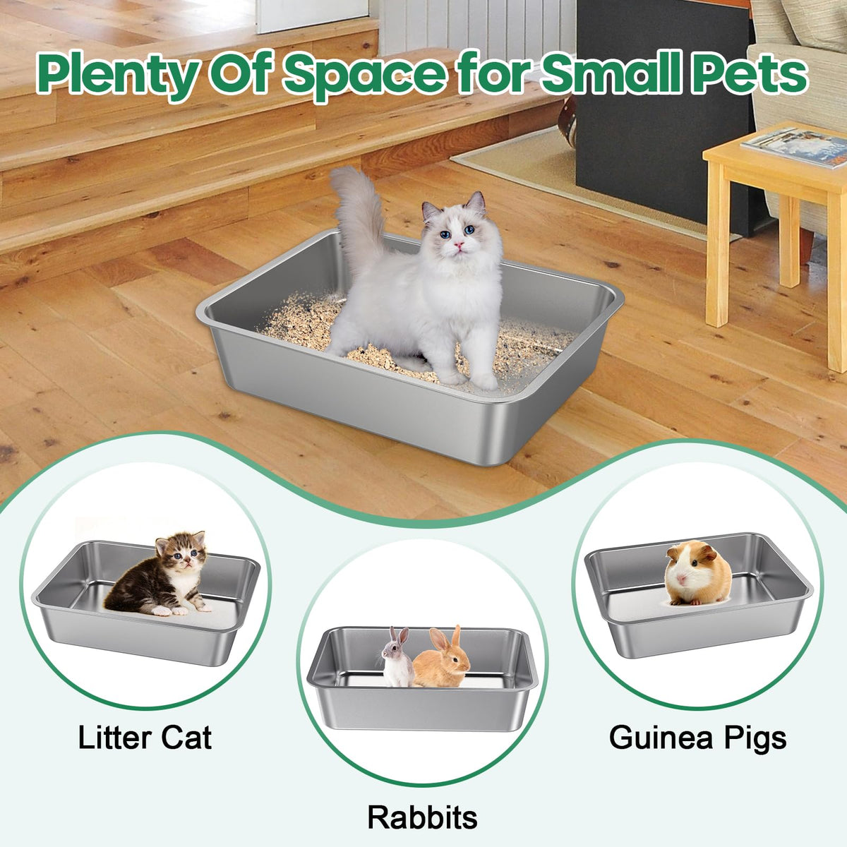 Stainless Steel Cat Litter Box O32965