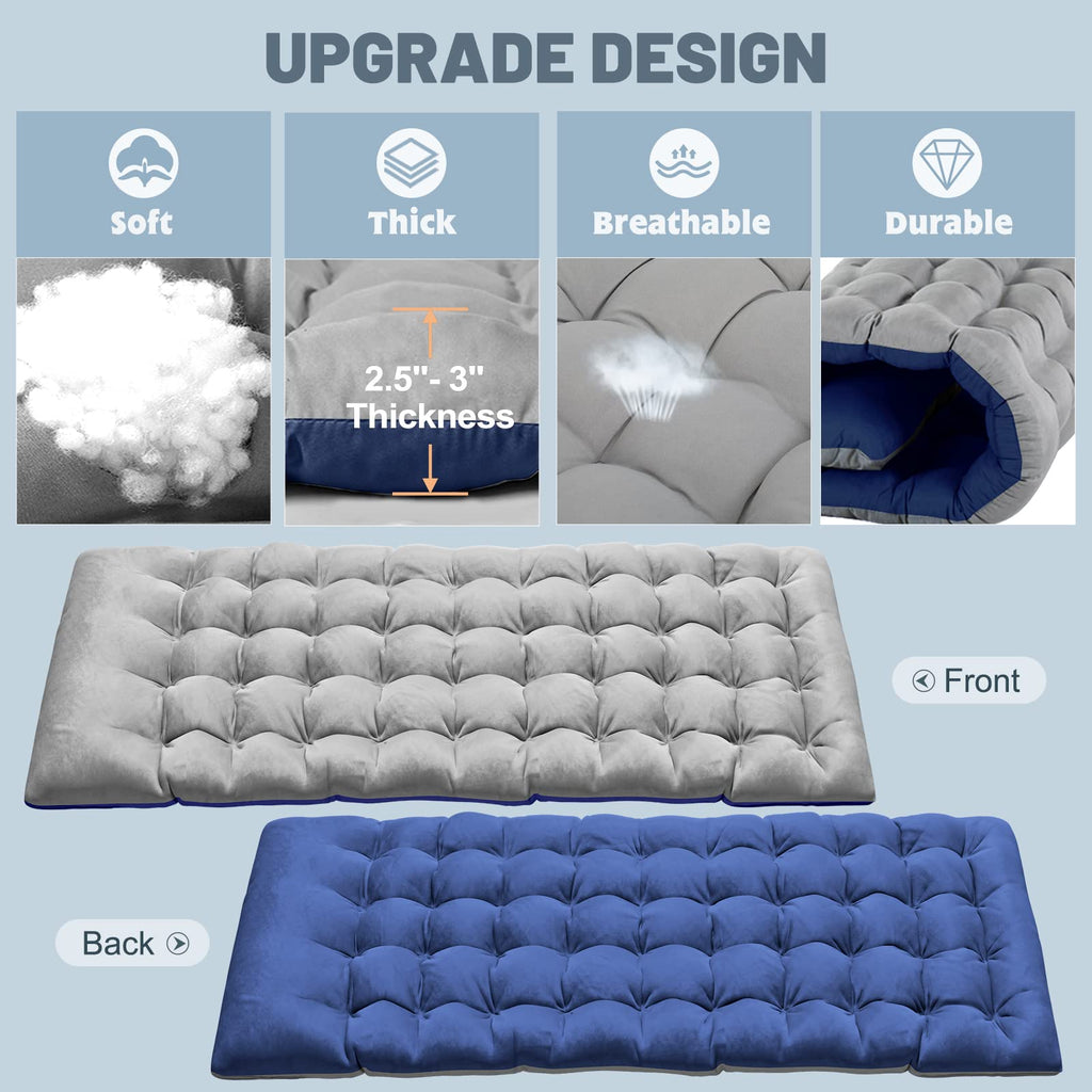 Folding Camping Cot with Mat & Carry Bag V91579