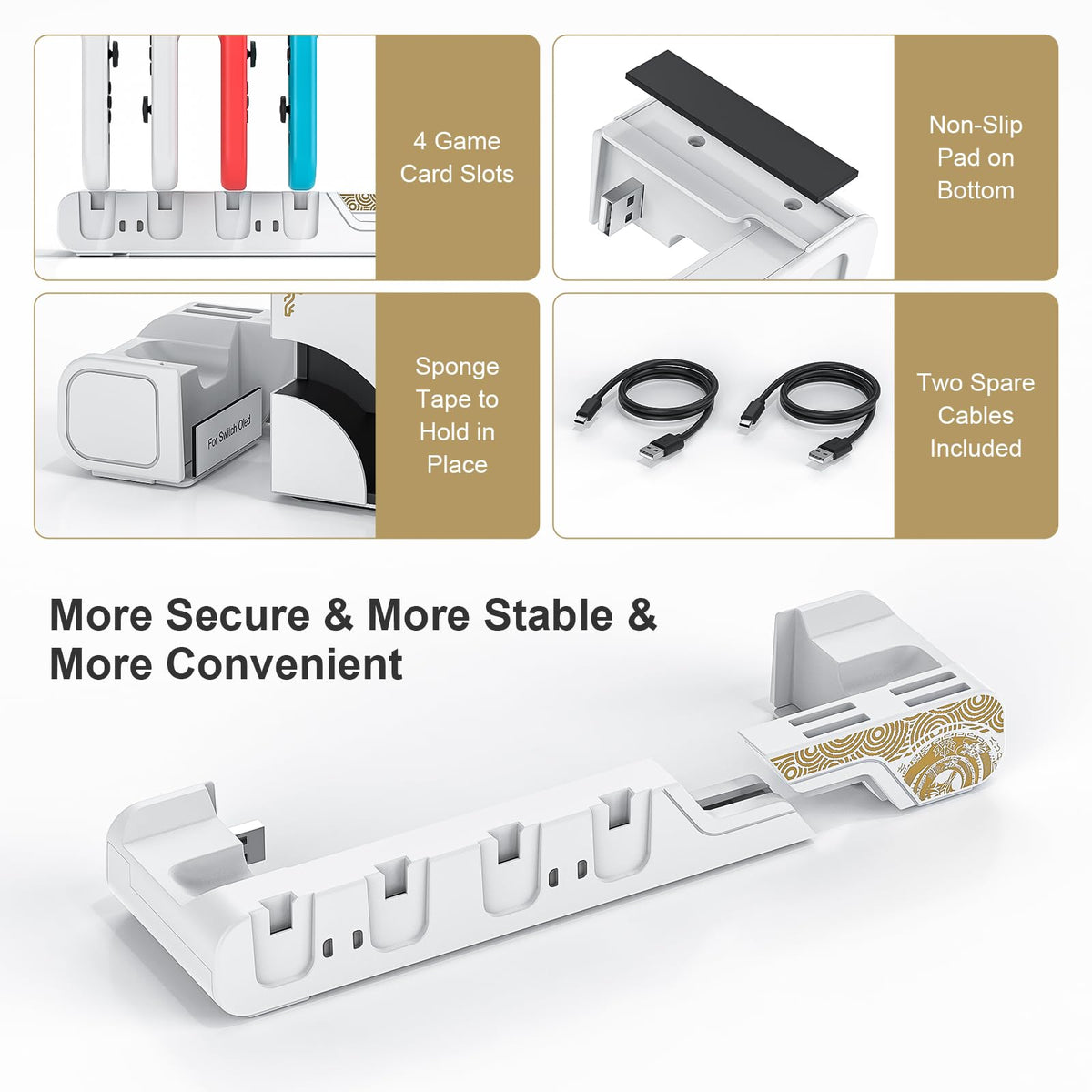 Switch Controller Charging Dock for 6 Joycons J25341