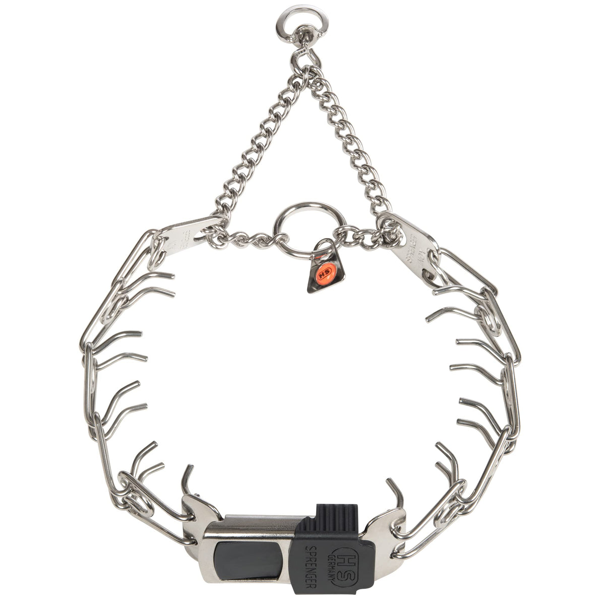 Adjustable Stainless Steel Prong Collar with Quick Release Buckle A8151