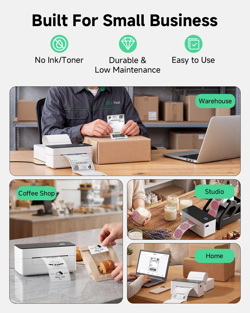 Bluetooth 4x6 Thermal Label Printer T546670