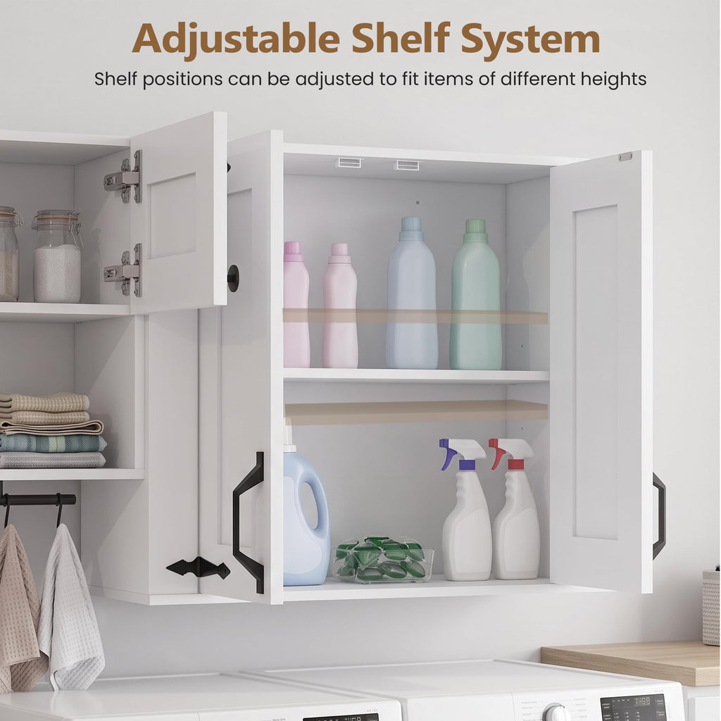 Wall Mounted Laundry Room Cabinet Set D726550