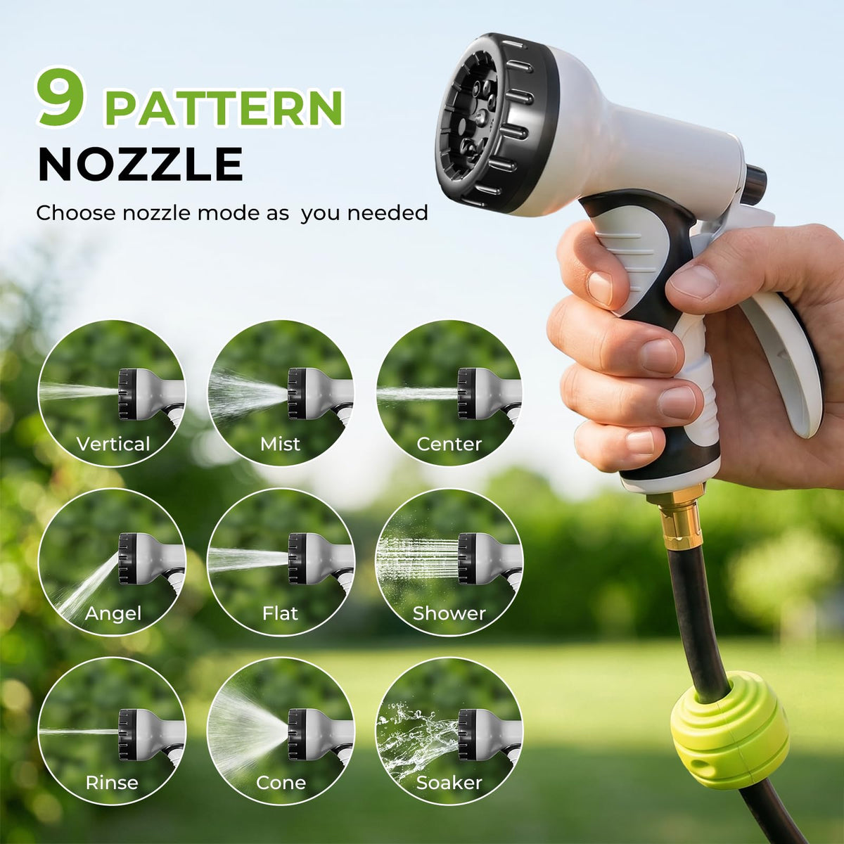1/2 Inch x 100ft Wall Mounted Retractable Garden Hose Reel I419