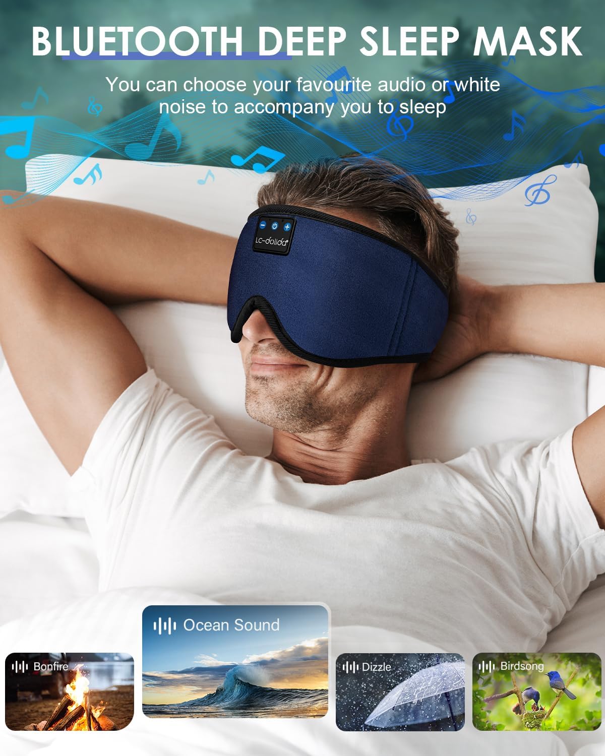 Sleep Mask with Bluetooth Headphones M609157