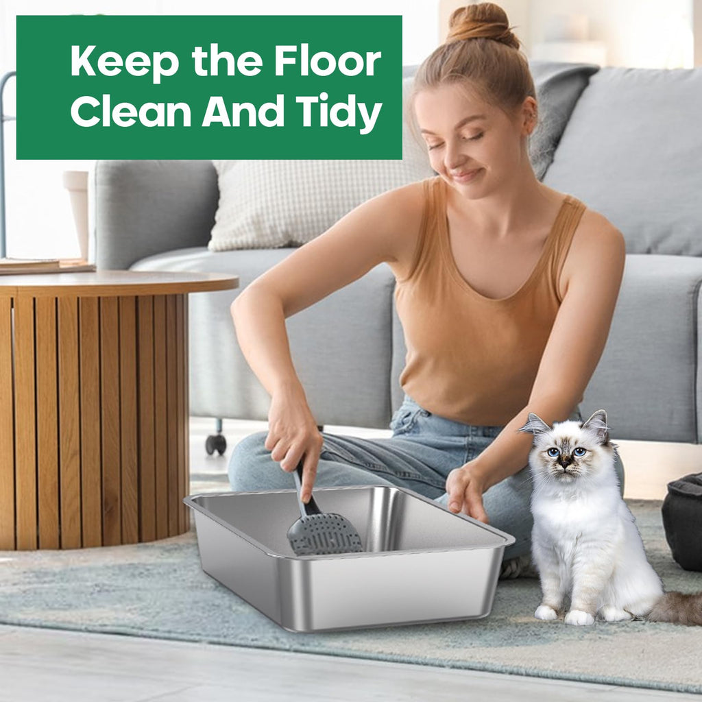 Stainless Steel Cat Litter Box O32965