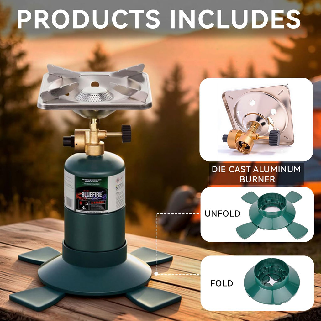 Portable 10000BTU Single Burner Propane Camping Stove I73029