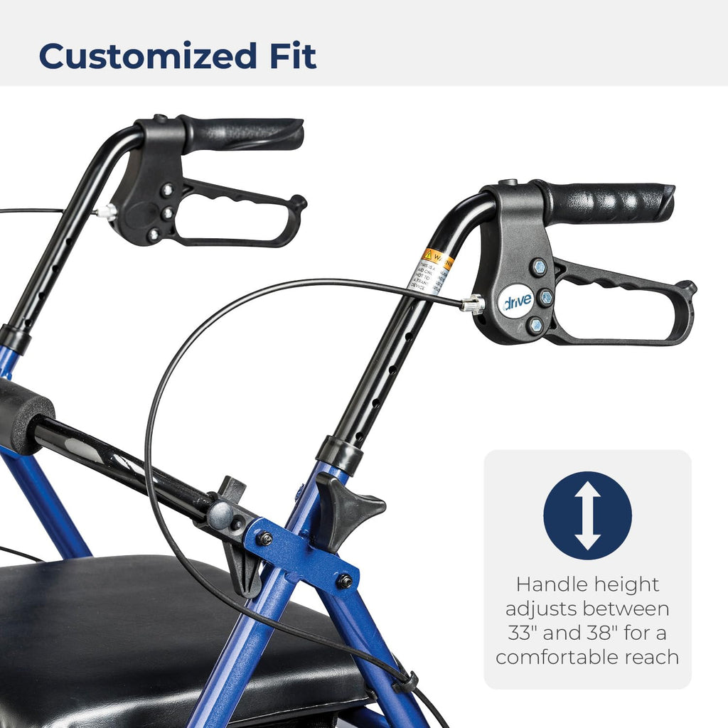 Foldable Rollator Walker with Seat W576