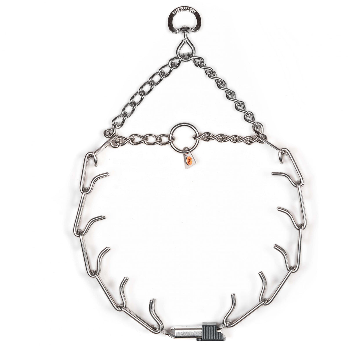 Adjustable Stainless Steel Prong Collar with Quick Release Buckle A8151