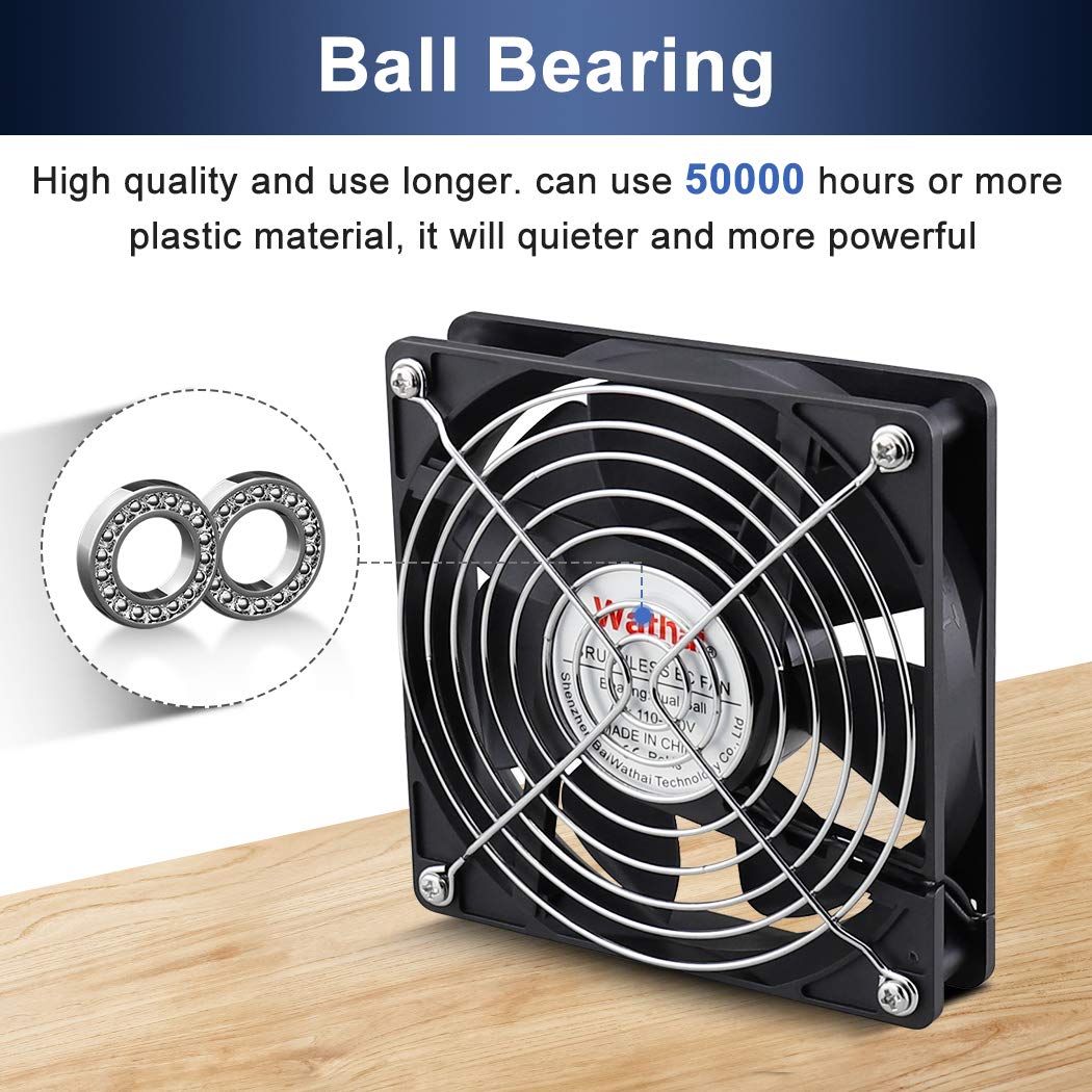 80mm 120mm AC Cooling Fan 2 Pack Q443