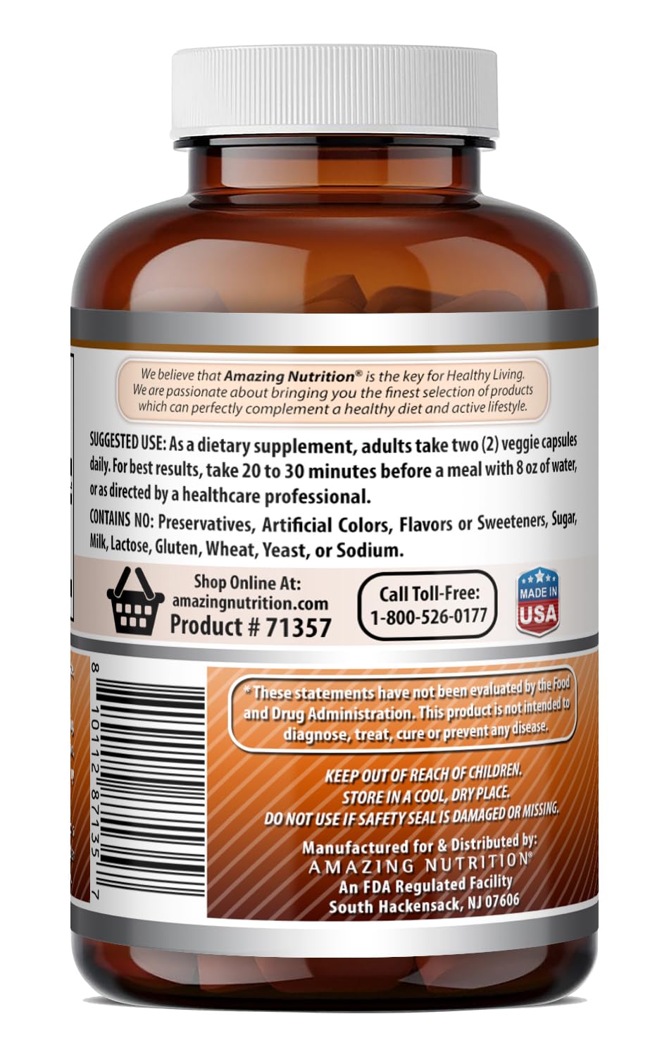 Ceylon Cinnamon 1200 Mg Vegetarian Capsules N6955