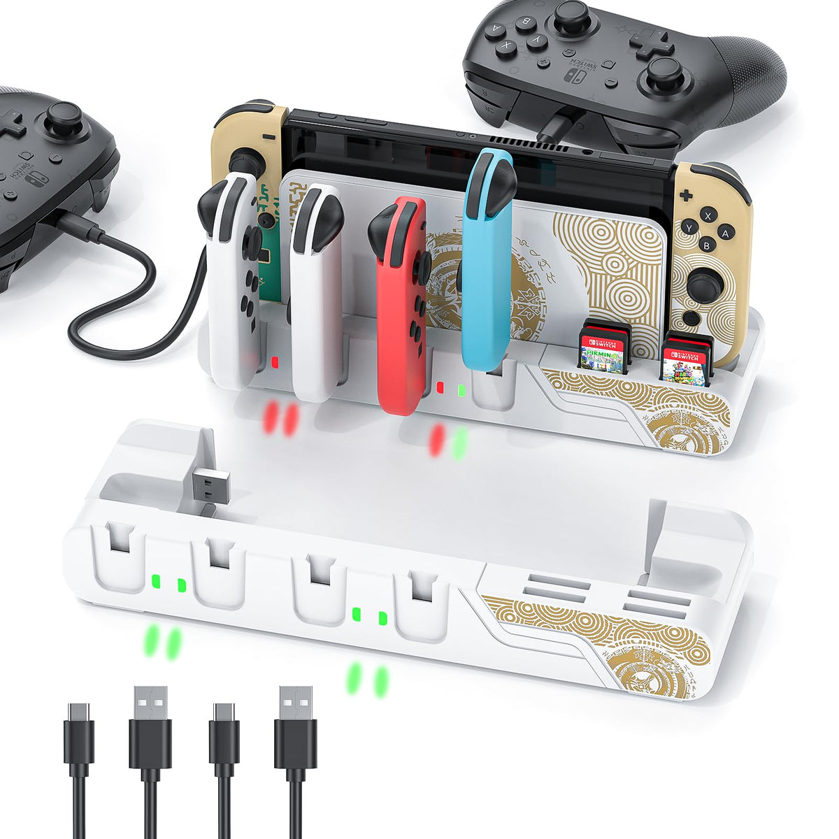 Switch Controller Charging Dock for 6 Joycons J25341