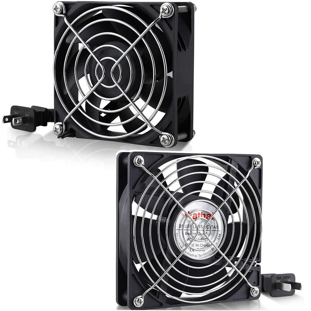 80mm 120mm AC Cooling Fan 2 Pack Q443