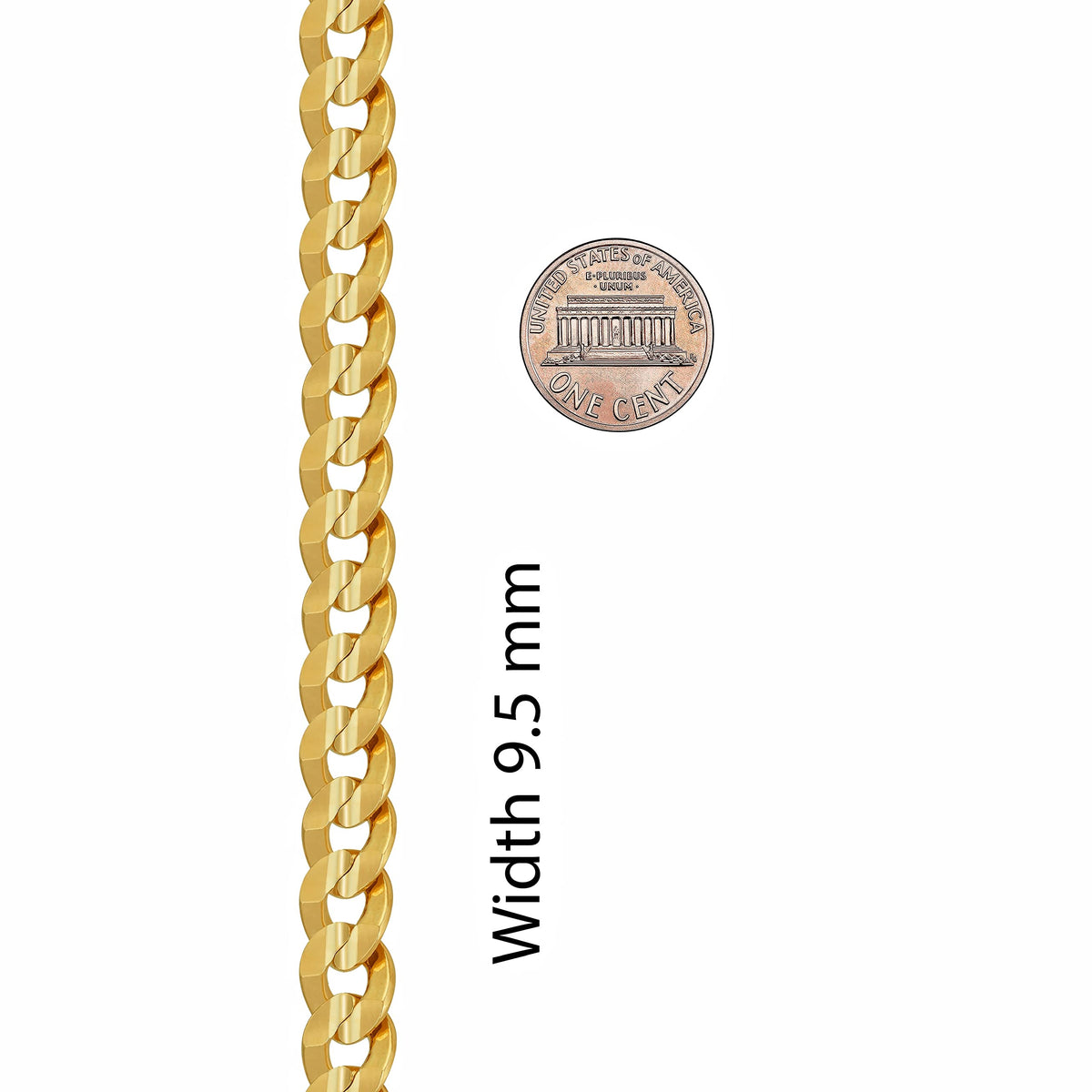 Gold Cuban Link Chain Necklace M896