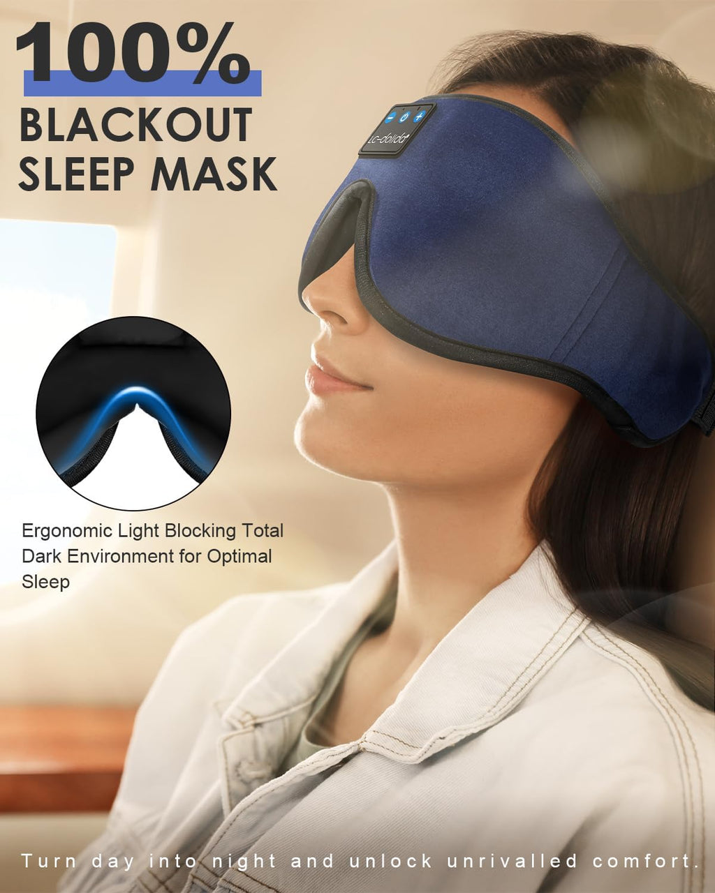 Sleep Mask with Bluetooth Headphones M609157