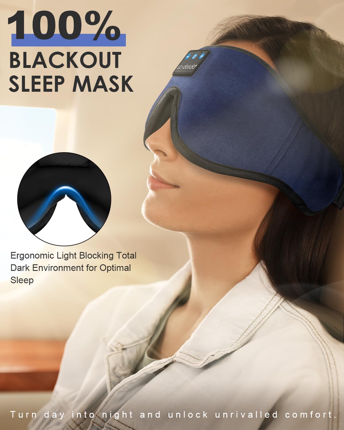 Sleep Mask with Bluetooth Headphones M609157