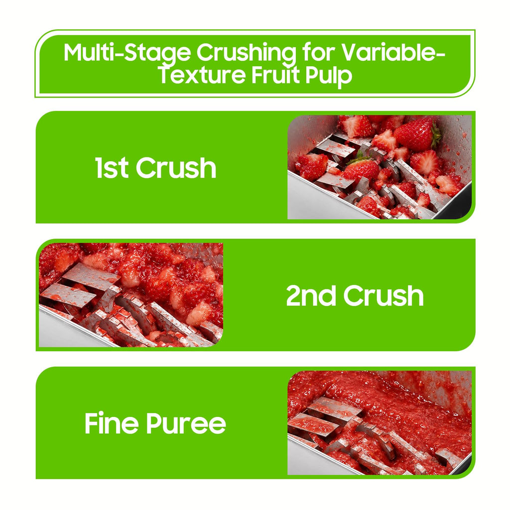 60W Stainless Steel Electric Fruit Crusher 1.06gal J1301