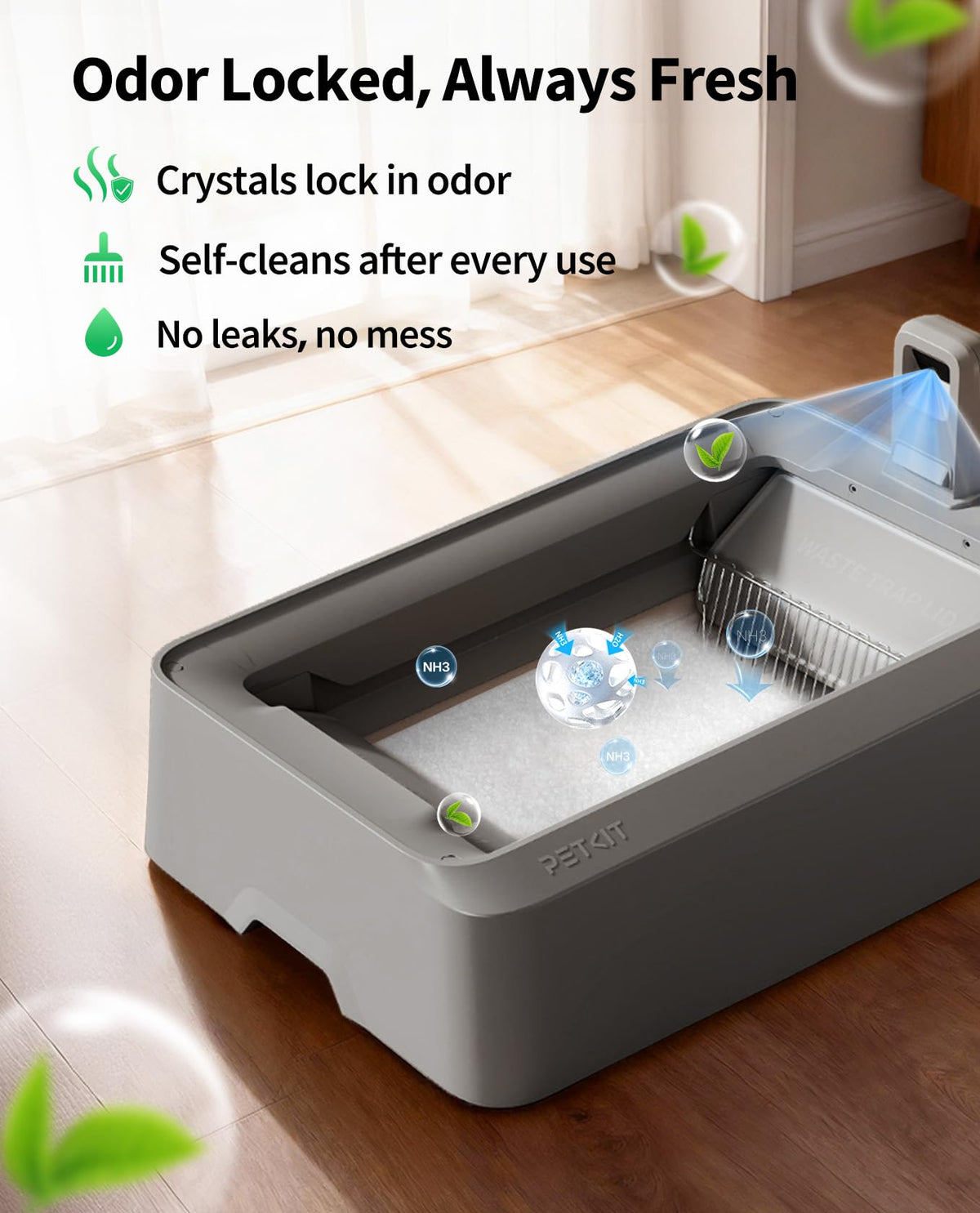 Crystal Cat Litter with Tray 4.5 lb×4 Packs Q5369
