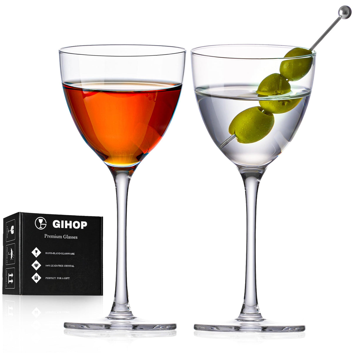 Set of 2 Cocktail Glasses D62243