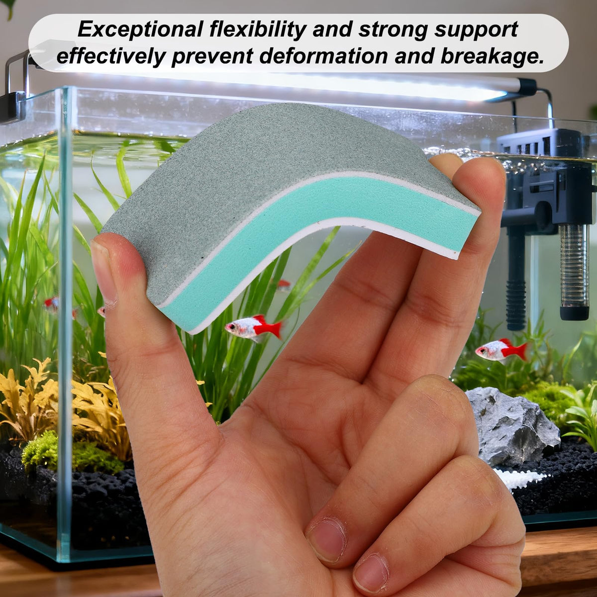 Aquarium Cleaning Tools Kit with Sponge Scrubbers and Brushes F56256