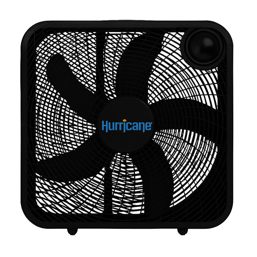Black 3 Speed 20in Floor Box Fan, 2 Pack S988229