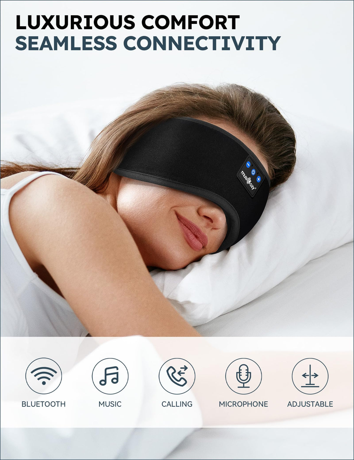 3D Bluetooth Sleep Headphones Headband H918024