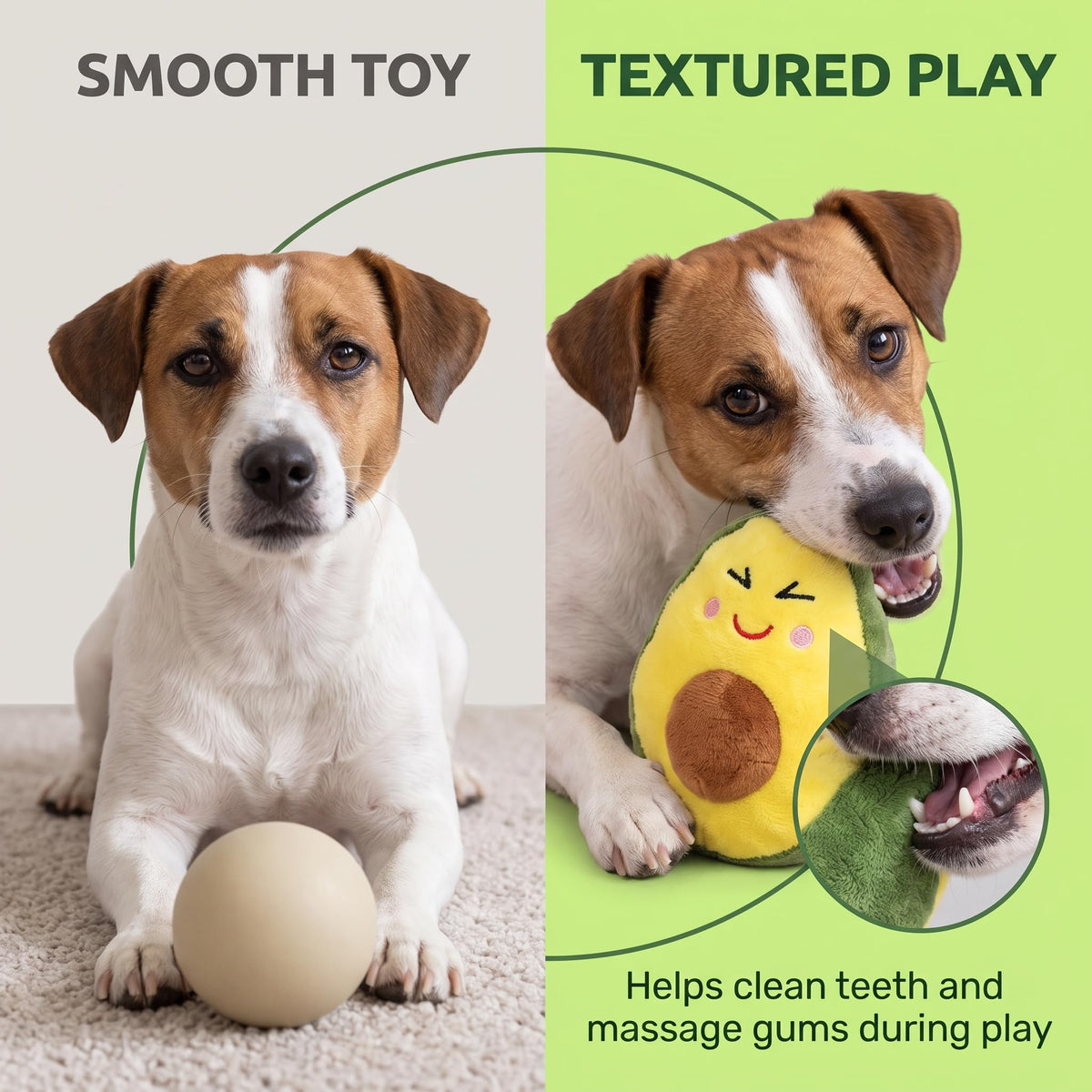 Squeaky Plush Avocado Dog Chew Toy R194333