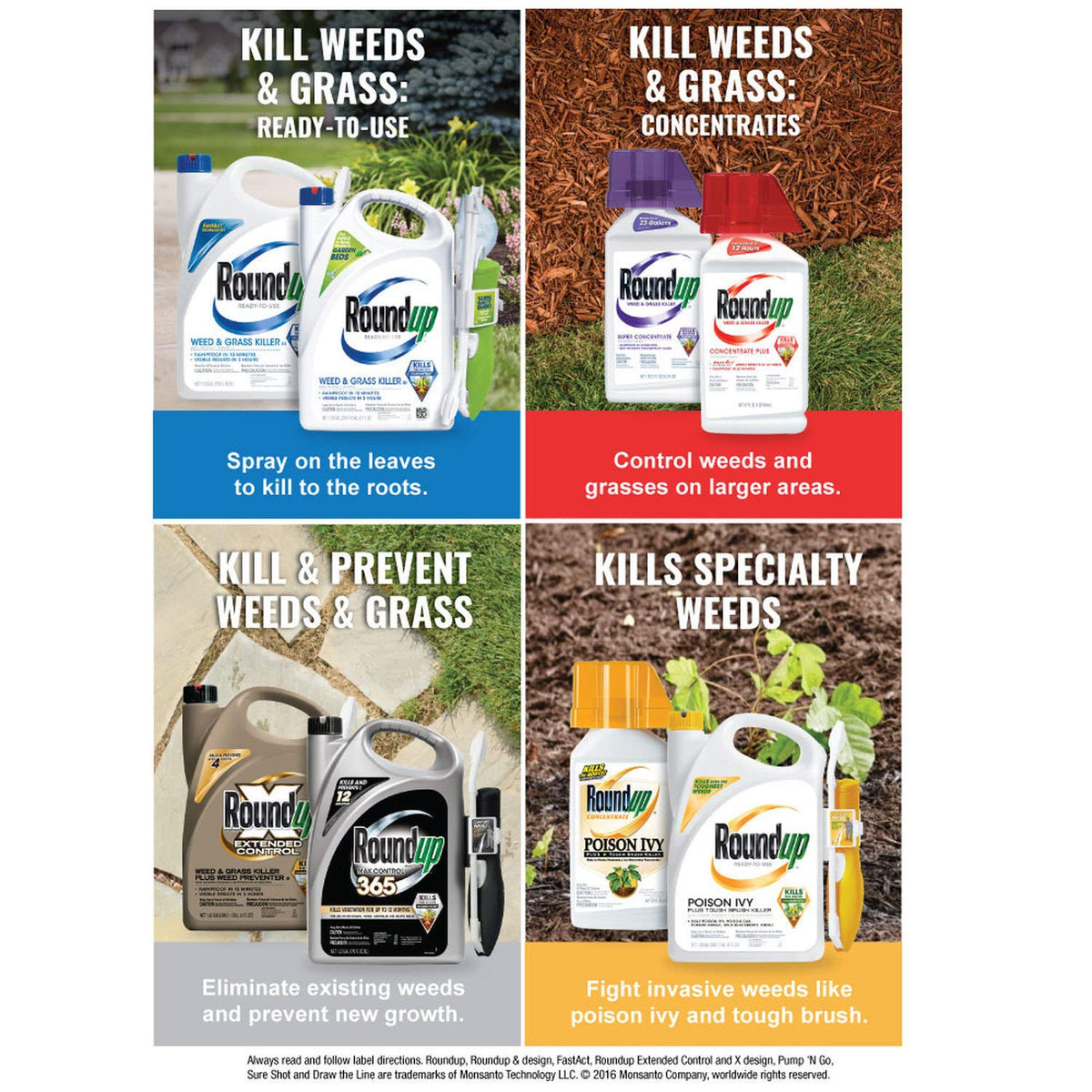 Weed and Grass Killer Ready-to-Use Trigger Spray 30-Ounce Q44142