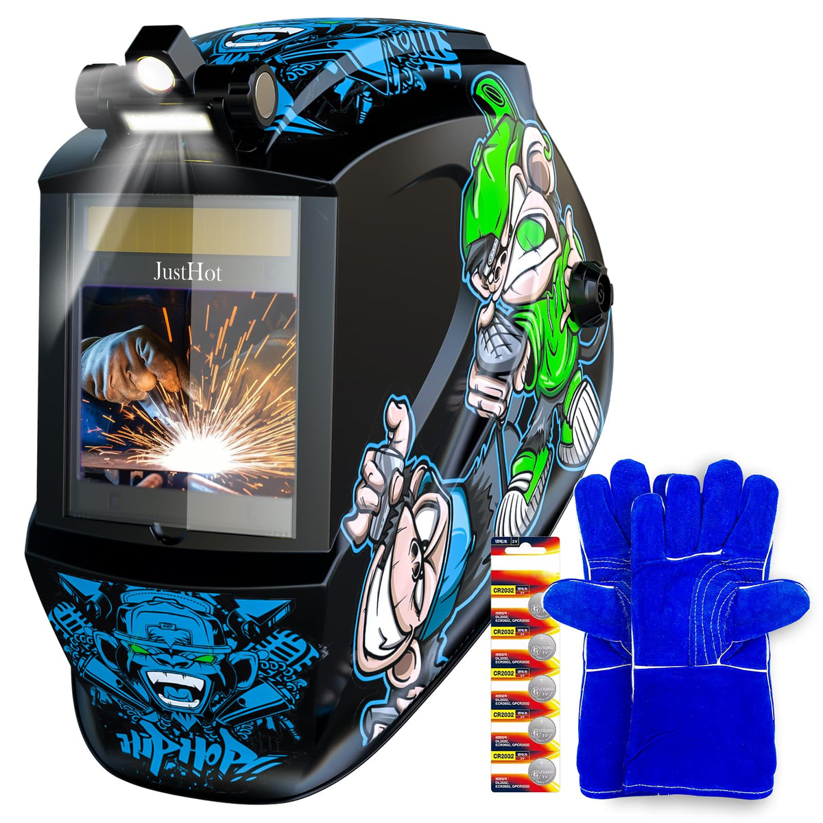 Auto Darkening Welding Helmet with Light R58573