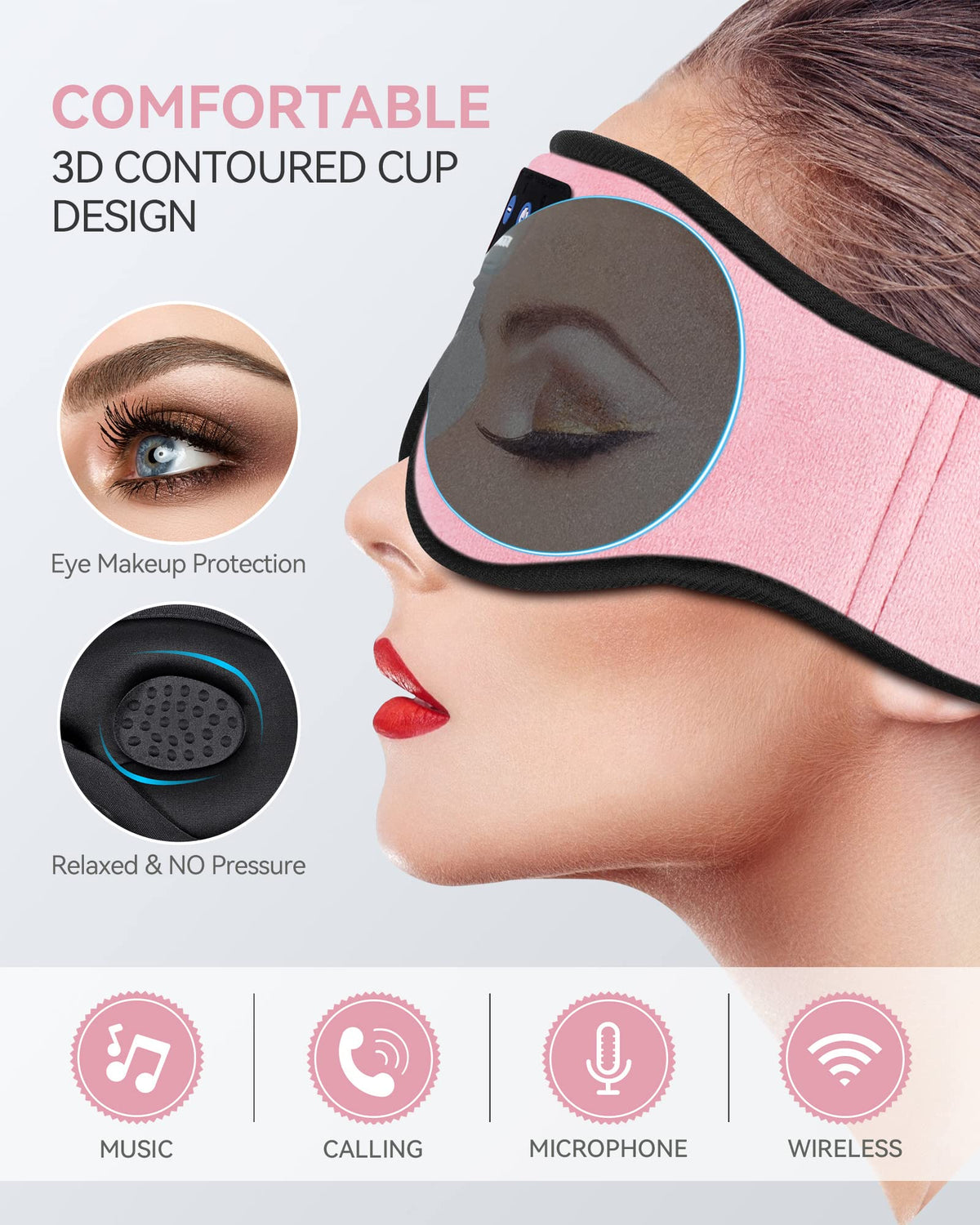 3D Bluetooth Sleep Headphones Headband H918024