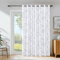 Grey White 100x84 Blackout Curtains J5519