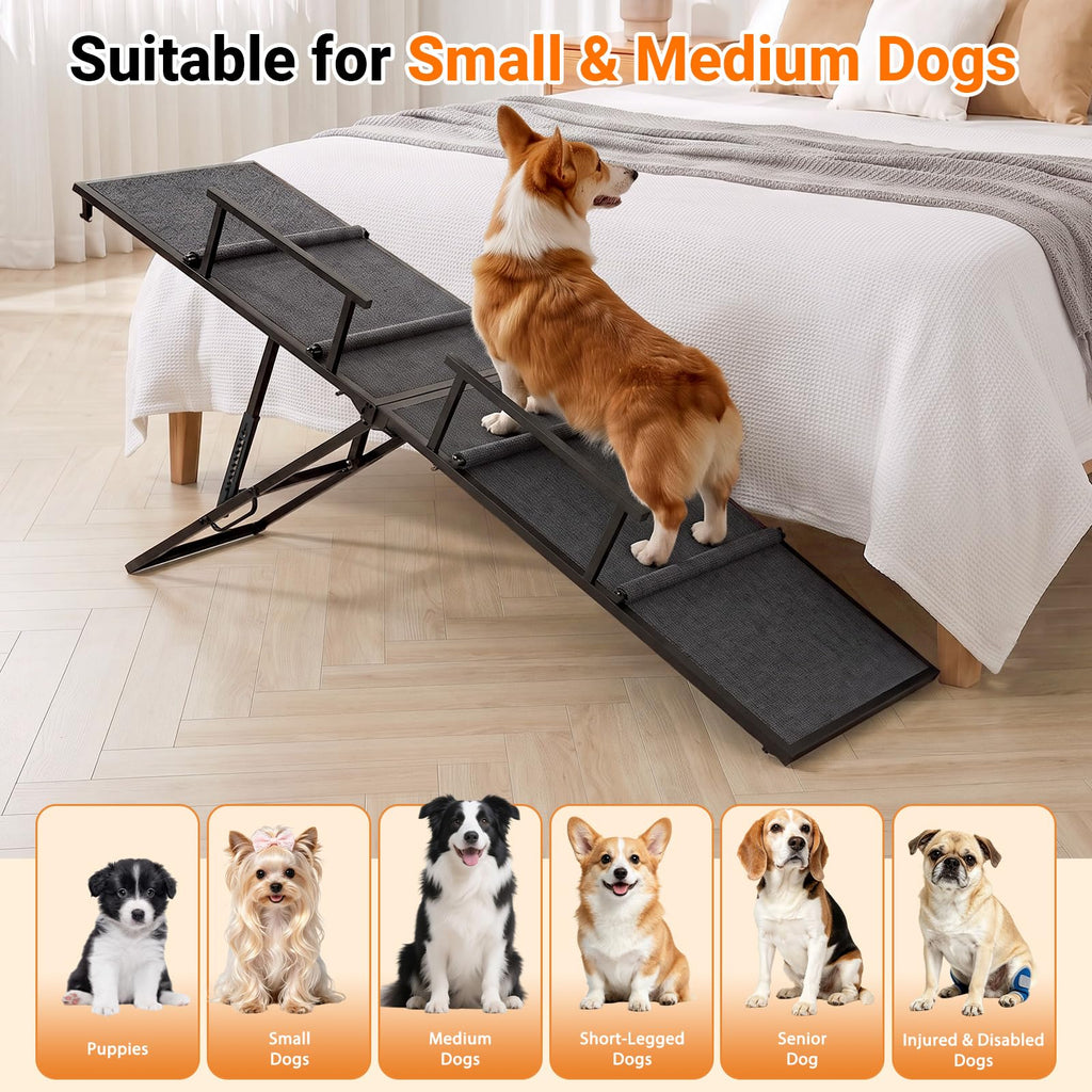 63" Foldable Metal Dog Ramp D2340
