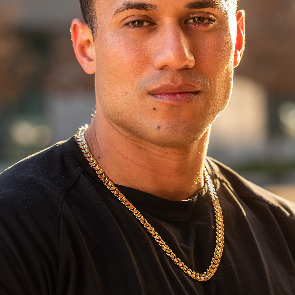 Gold Cuban Link Chain Necklace M896