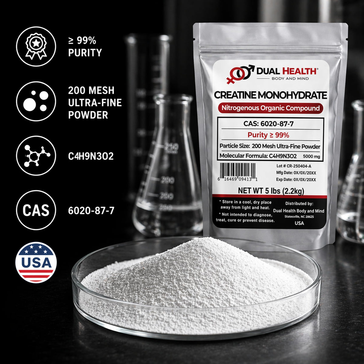 Micronized Creatine Monohydrate Powder 1 lb O90944