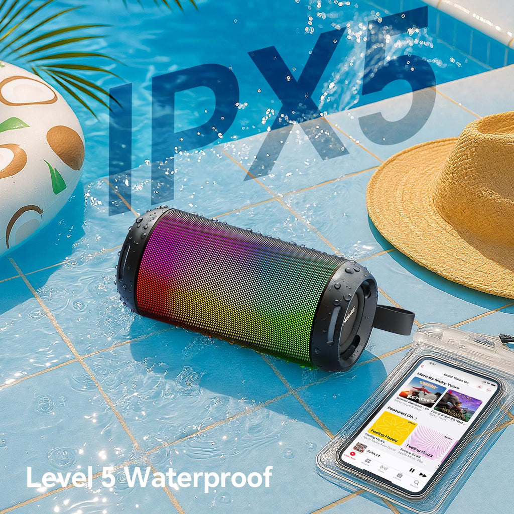 Bluetooth Speaker Wireless 26W Portable IPX5 Waterproof Black J13924
