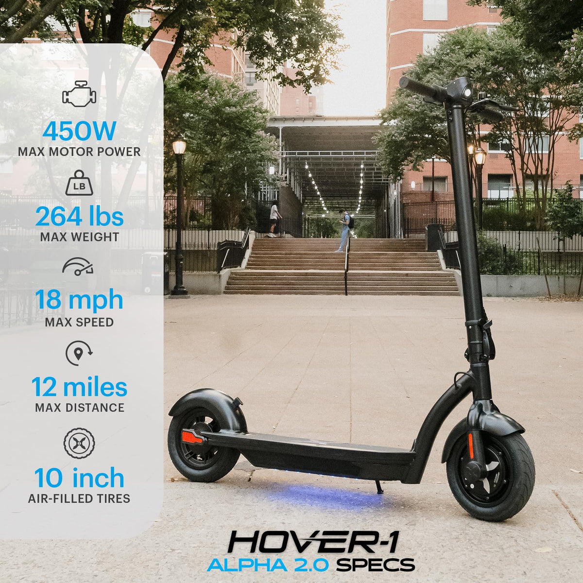 Foldable Electric Scooter with 450W Motor and 10” Tires A3117
