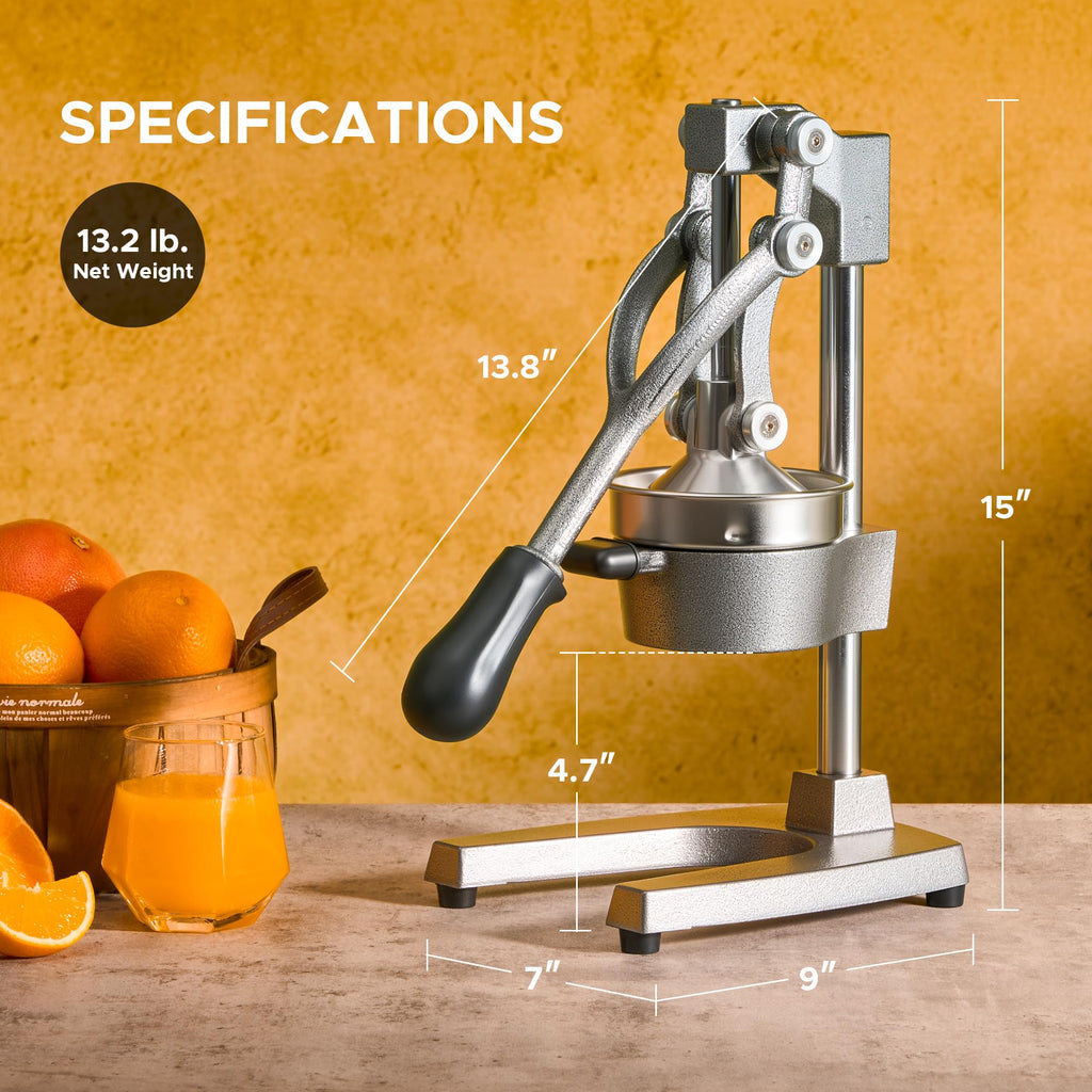Cast Iron Manual Citrus Juicer with Strainer Q35592