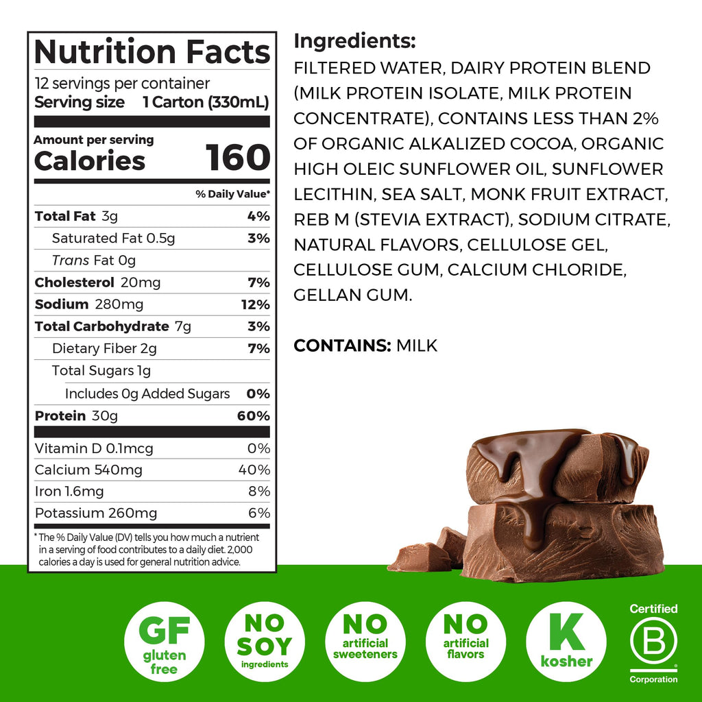 Chocolate High Protein Dairy Shake 11 oz 12pk E390961