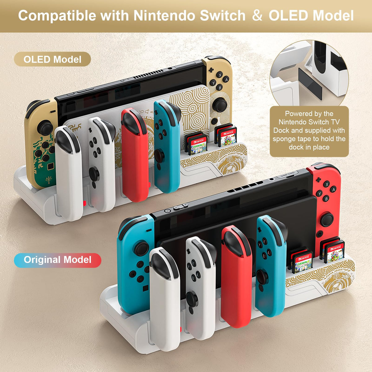 Switch Controller Charging Dock for 6 Joycons J25341