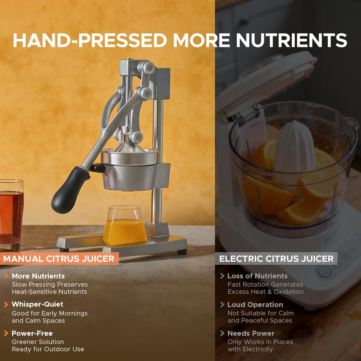 Cast Iron Manual Citrus Juicer with Strainer Q35592