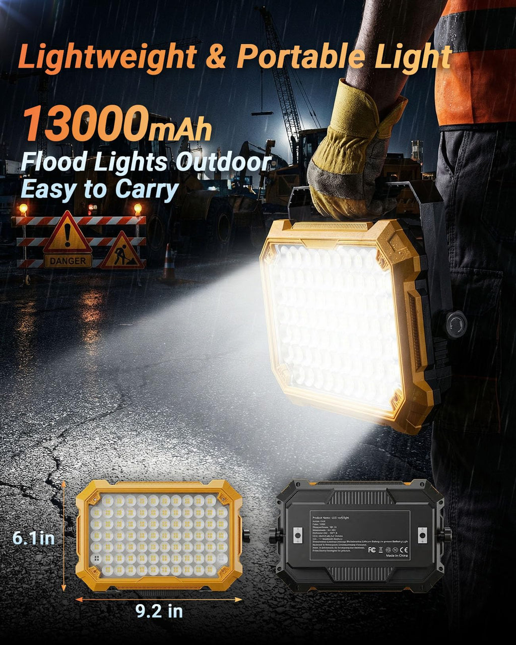 Rechargeable Magnetic LED Work Light G349