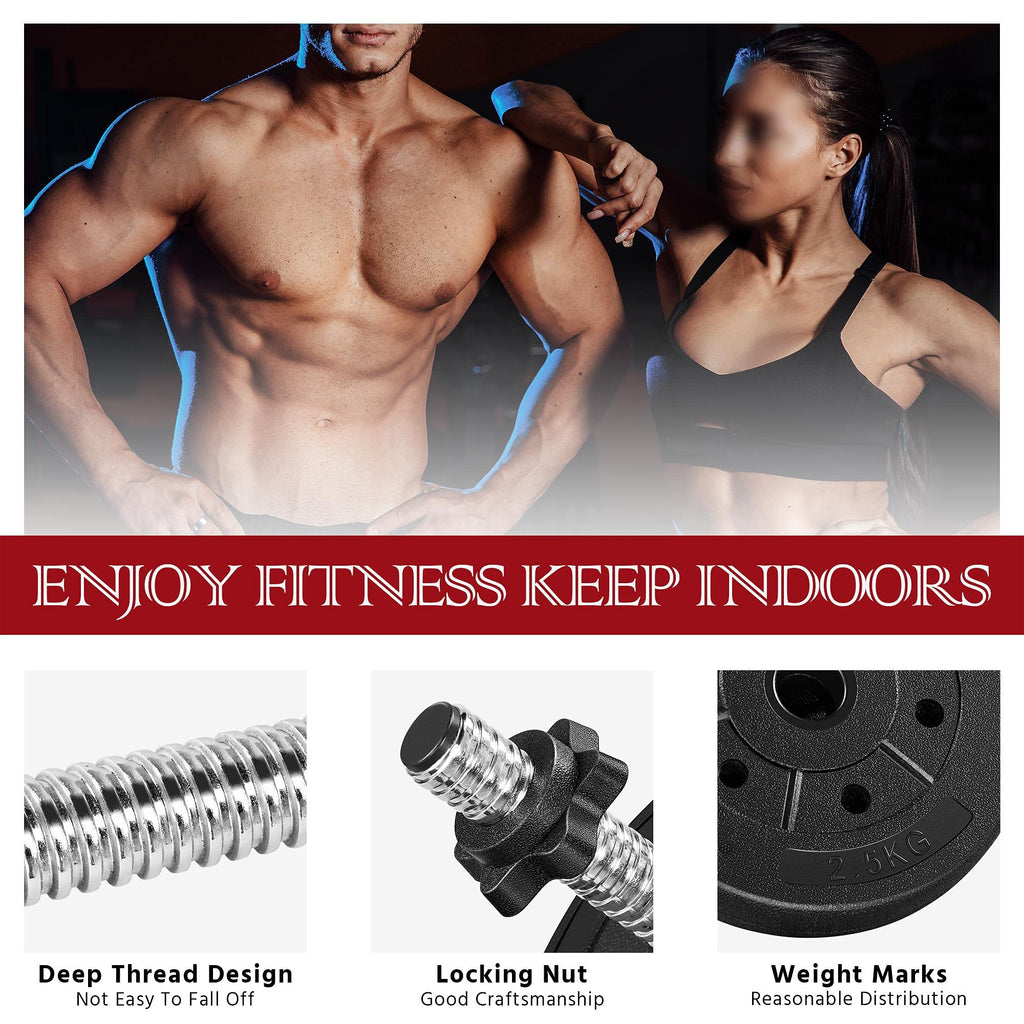 Adjustable Dumbbell Set with Spinlock Collars N997