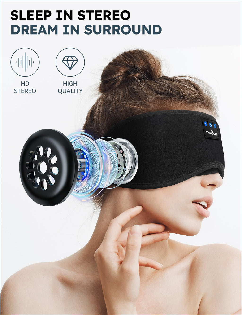 3D Bluetooth Sleep Headphones Headband H918024