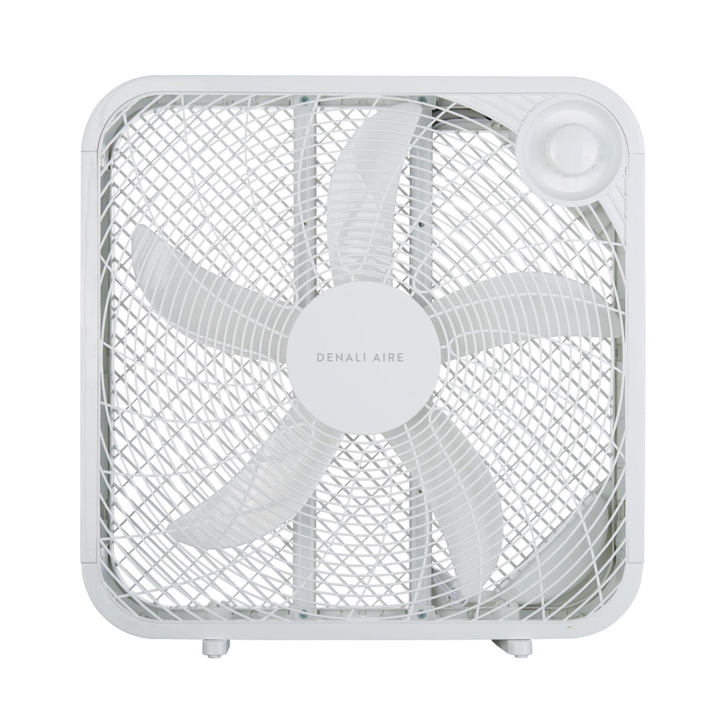 20 Inch Box Fan with 3 Speed Settings, White N823983